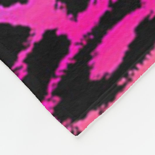 Couverture Polaire Empreinte de léopard arc-en-ciel (Coin)