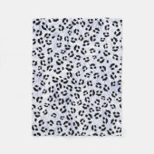 Couverture Polaire Empreinte de léopard blanc (Devant)