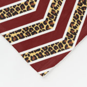 Couverture Polaire Empreinte de léopard Chevron Fleece Blanket (Coin)