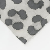 Couverture polaire Empreinte de léopard classique  (Coin)