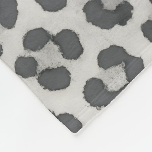 Couverture polaire Empreinte de léopard classique  (Coin)