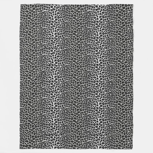 Couverture Polaire Empreinte de léopard de neige (Devant)