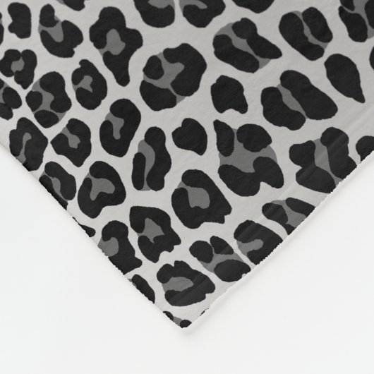 Couverture Polaire Empreinte de léopard de neige (Coin)