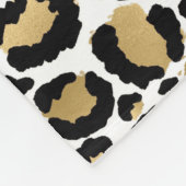 Couverture polaire empreinte de léopard en or, bla (Coin)