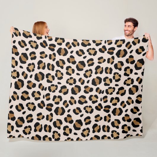 Couverture Polaire Empreinte de léopard Jungle Safari (En situation)