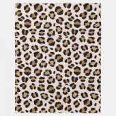 Couverture Polaire Empreinte de léopard Jungle Safari (Devant)