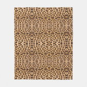 Couverture Polaire empreinte de léopard mode branché style safari sau (Devant)