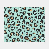 Couverture Polaire Empreinte de léopard, motif animal (Devant (Horizontal))