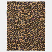 Couverture Polaire Empreinte de léopard Motif Classic Jungle Round (Devant)