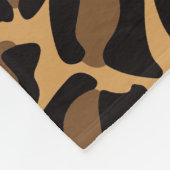 Couverture Polaire Empreinte de léopard Motif Classic Jungle Round (Coin)