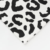 Couverture Polaire Empreinte de léopard noir blanc     (Coin)