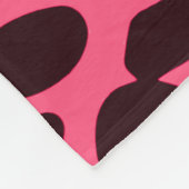 Couverture Polaire Empreinte de léopard rose (Coin)