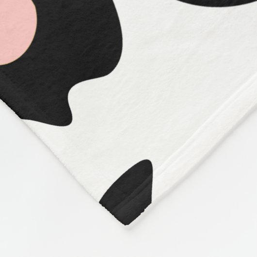 Couverture Polaire Empreinte de léopard rose (Coin)