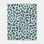 Couverture Polaire Empreinte de léopard, Spots de léopard, Leopard bl (Devant)
