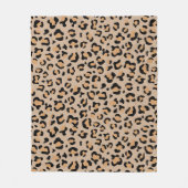 Couverture Polaire Empreinte de léopard, Spots de léopard, Leopard Br (Devant)