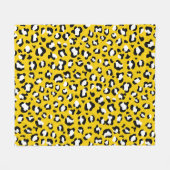 Couverture Polaire Empreinte de léopard, Spots de léopard, Leopard Ja (Devant (Horizontal))