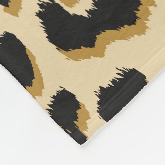 Couverture Polaire Empreinte de léopard Tan (Coin)
