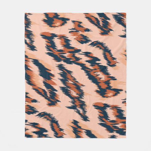 Couverture Polaire Empreinte de léopard : Textile Design sans joint. (Devant)