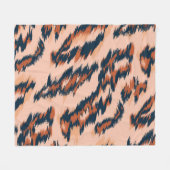 Couverture Polaire Empreinte de léopard : Textile Design sans joint. (Devant (Horizontal))