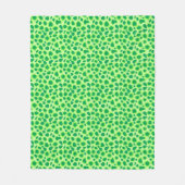 Couverture Polaire empreinte de léopard - Tons de Lime Vert (Devant)