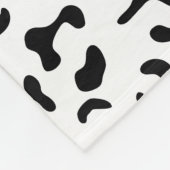 Couverture Polaire Empreinte de léopard, Zones Léopard, Noir Et Blanc (Coin)