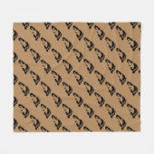 Couverture Polaire Empreinte de pas de Bigfoot (Devant (Horizontal))