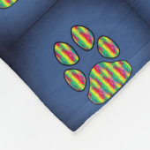 Couverture Polaire Empreinte de patte (Coin)