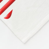 Couverture Polaire EMPREINTE DE PATTE américain du Drapeau (Coin)