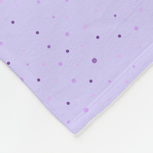 Couverture Polaire empreinte de patte de chat mousseux - violet (Coin)