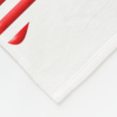Couverture Polaire Empreinte de patte de chien Drapeau américain (Coin)