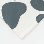Couverture Polaire Empreinte de patte grise (Coin)