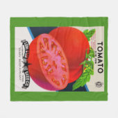 Couverture Polaire Empreinte de tomates dans les années 1950 (Devant (Horizontal))