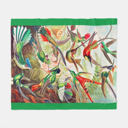 Couverture Polaire Empreinte des colibris de 1904 (Devant (Horizontal))