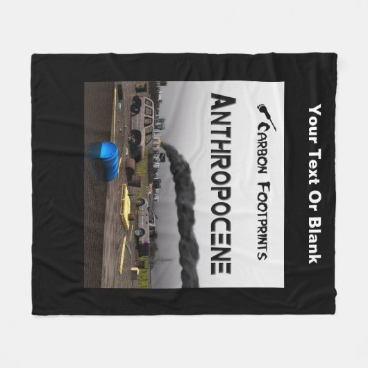 Couverture Polaire Empreintes Carbone - Anthropocène (Devant (Horizontal))