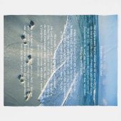 Couverture Polaire Empreintes dans le sable (Devant (Horizontal))