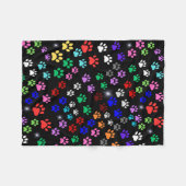 Couverture Polaire Empreintes de pattes (Devant (Horizontal))