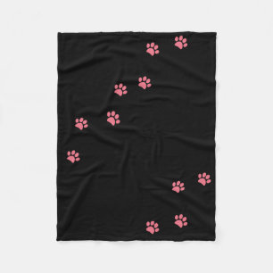 Couverture Polaire empreintes de pattes