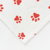 Couverture Polaire Empreintes de pattes Nom de l'animal Chats Chiens  (Coin)