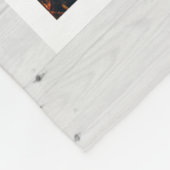 Couverture Polaire Empreintes de pattes rustiques Personnalisé Pet Ph (Coin)