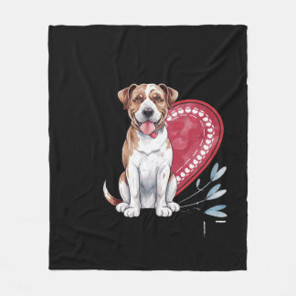 Couverture Polaire Empreintes sur mon chien du coeur