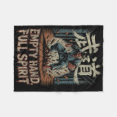 Couverture Polaire Empty Hand Full Spirit Karate Martial Strength Des (Devant (Horizontal))
