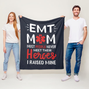 Couverture Polaire EMT Maman J'Ai Élevé Mon Héros Paramedic