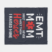 Couverture Polaire EMT Maman J'Ai Élevé Mon Héros Paramedic (Devant (Horizontal))