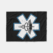 Couverture Polaire Emt Paramedic Star - Caduceus Ems Premier Répondeu (Devant (Horizontal))