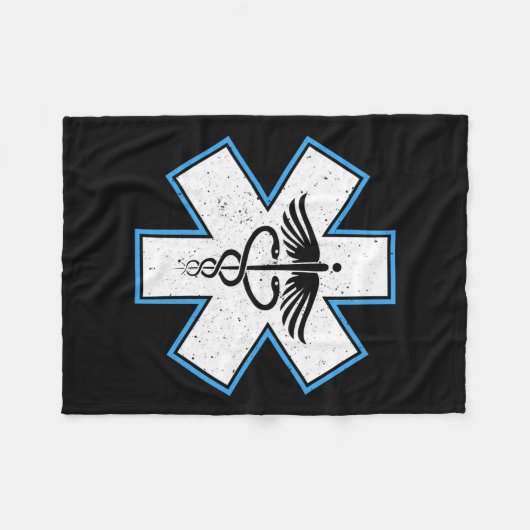 Couverture Polaire Emt Paramedic Star - Caduceus Ems Premier Répondeu (Devant (Horizontal))