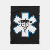Couverture Polaire Emt Paramedic Star - Caduceus Ems Premier Répondeu (Devant)