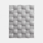 Couverture polaire en argent Checkers (Devant)