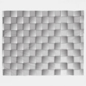 Couverture polaire en argent Checkers (Devant (Horizontal))