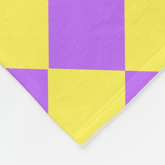 Couverture polaire en carreau de chevalet jaune vi (Coin)