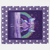Couverture polaire en fée de pluie violette (Devant (Horizontal))